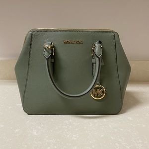 MK Medium Leather Satchel (Sienna?)